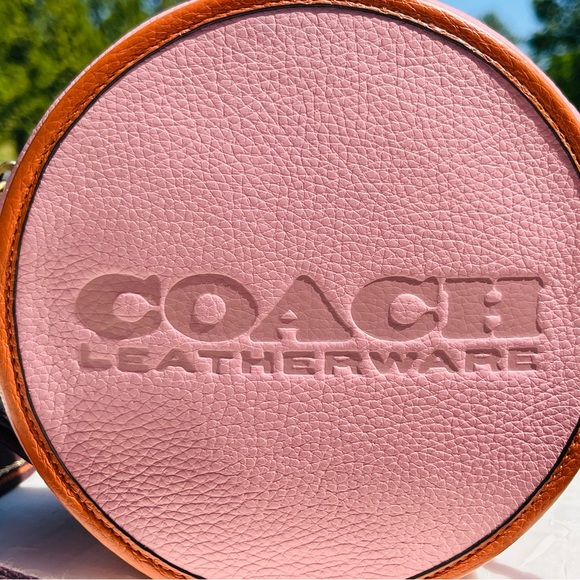 COACH Kia Circle Bag In Pink Colorblock C6997 - Picture 2 of 9